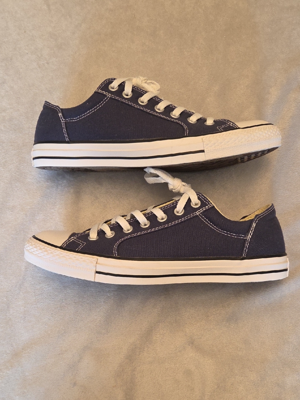 Immaculate Men's Converse All-Star, Blue & White, Size 10 - Picture 3 of 8